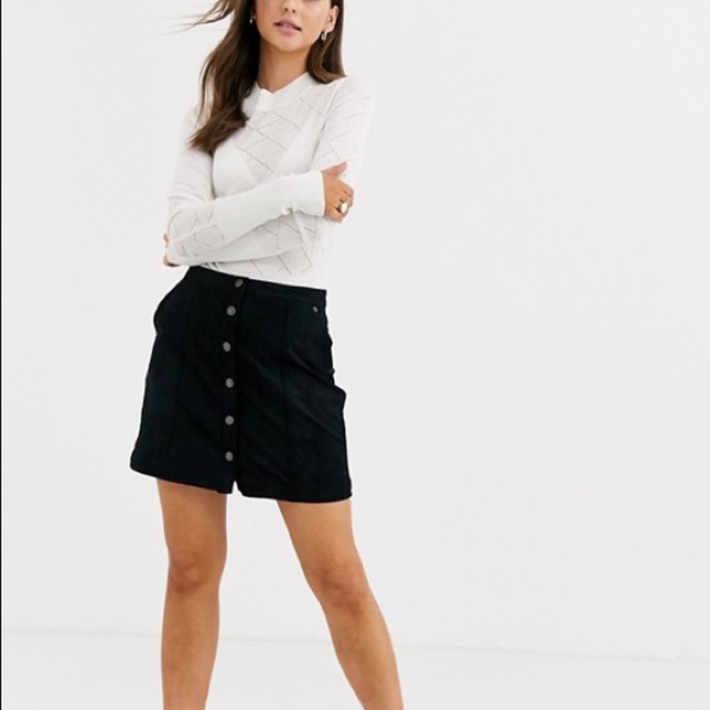 Abercrombie & Fitch faux suede mini skirt - XS